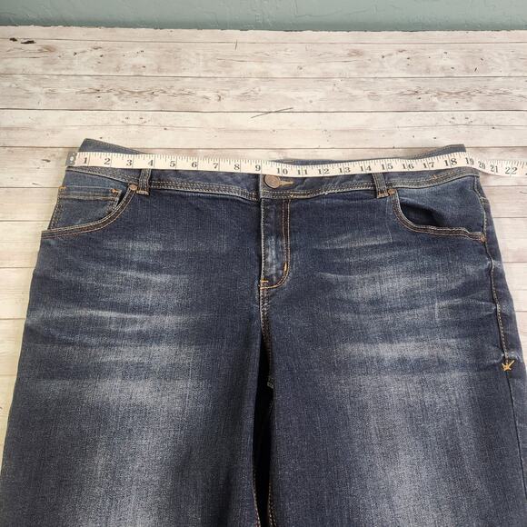 Lane Bryant Genius Fit Mid Rise Capri Jeans Size 18 - Picture 5 of 9